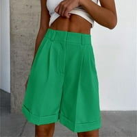 ManXivoo široke pantalone za žene za žene Modni casual multibolorske kratke hlače sa zatvaračem Zipper