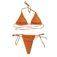 Žene seksi ispis zavoja zavoj kupaći kupaći kupaći kupališta bikini set Split kupaći kostim