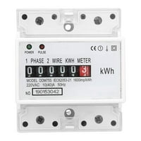 Električni brojilo, kwh metar, jednofazna 4p LED DIN šina električna energija Potrošnja snage Wattmeter