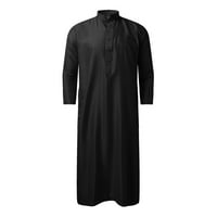 Pimfylm haljine za muškarce Trendy Muška košulja haljina Regular Fit ne gvožđa crna 52