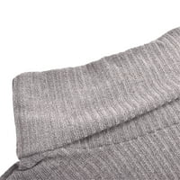Wofeydo T majice za žene, luk sa čvrstim rukavima topli casual džemper dugmine pletene ženske modne