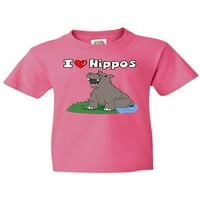 Inktastic volim hippos mlade majicu