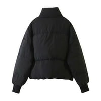Ženske jakne za spajanje kaput zimski patentni zatvarač niz tople kapuljačke jakne zadebljavaju žene