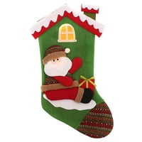 Verpetridure Božićne ukrase Veliki božićni božićni čarapa poklon torba Božićna stabla Privjesak