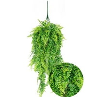 Simulacija zelena biljka perzijski list zid viseći zlatni zvono ukras rattan balkon zid lažni cvijet viseći košaricu