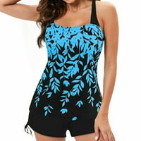 Ženski kupaći kostimi Print Digital Set Split Beach Veliki suspender Tankenis set kupaći odijela