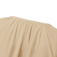 Ženske bluze vrhovi ruffle dugih rukava tunik Dressy Bluze casual v izrez majice Ljetne vrhove žene