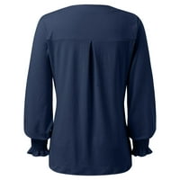 Košulje za žene plus veličine Žene Košulje za vježbanje Žene Puff kratkih rukava Shirts Crew Neck TUNIC