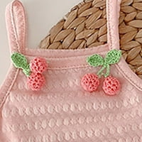 TODDLER Baby Girls Penjačka odjeća Ljetna torba Kombinuits Suspender Ha Odjeća za cvijeće od jagoda