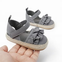 HUNPTA KIDS sandale dojenčad djevojke ruffles cipele prve šetače cipele ljetne male ravne sandale