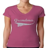 Awkward stilovi Ženska baka V-izrez Majica Vintage Majčin dan Day