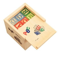 Drveni abeceda blokira slova slaganja zgrada blokira obrazovne igračke 3 godine
