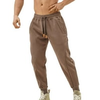 kafe teretni hlače muške proljeće casual fitness trkački pantalona za crtanje labavih struka Boja podudaranja