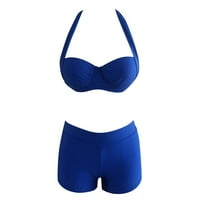 Jiyugala Tankini kupaći kostimi za žene podstavljene tankove set sportskog s boy kratkim hlačama kupaći kostimi kupaći kostimi