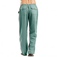 Muška posteljina spajanje kombinezona Pocket Sport Radne pantalone hlače mint zelene boje