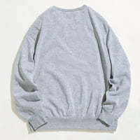 iopqo dukserica za ženske ženske casual grafike tisak dugih rukava pulover dukserirt Top džemper za