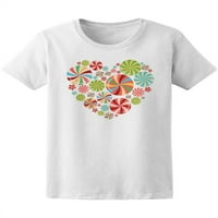 Svijetle šarene bombonske srčane majice žene -Image by Shutterstock, ženska srednja sredstva