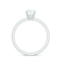 Solitaire Moissanitni prsten za žene, 14k bijelo zlato, SAD 8.00