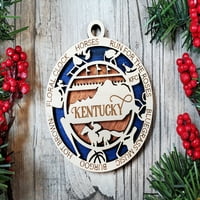 Kabina Woodorder - baltička breza drvo - Kentucky State Ornament - Holo Resect Backing
