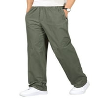 Abtel Muške pantalone srednje strukske dno ugrađene hlače MENS casual joga Loungewear svijetlo siva