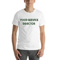 Nedefinirani pokloni 3xl Camo servis hrane Direktor s kratkim rukavima Pamučna majica