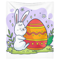 DICASSER Uskršnji zečevi bacaju pokrivač s poklopcem jastuka toplo ugodne plišane flanelne ćebe za dječake