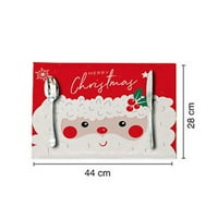 Trgovina veselom božićnom toplinom otporno na plocematske ploče za suđe mat jastuk zabava ukras
