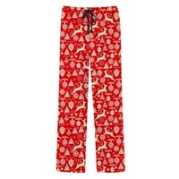 Muške hlače Božićne casual pantalove Padžama hlače sa crtežom i džepovima Božićni poklon