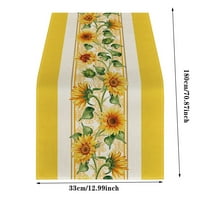 Entuzijastični ljetni stil Početna haljina posteljina za stol zastava Flower Print Western Restaurant Stolcloth