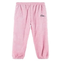 Sanviglor dame pidžama hlače Solidna boja za spavanje elastičnih struka PJ dna baggy pantalone za spavanje salon pant PINK XL