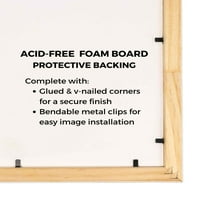 Okvir smeđu okvir smeđu polju - Kompletni moderni foto okvir uključuje UV akril Shatter Guard sprijeda, bez kiseline