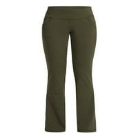 Ženske joge hlače za žene sa džepovima Visoko struka Work Works hlače Bootleg Radne hlače Hlače