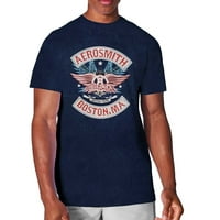 Muški Aerosmith Boston Pride Vintage majica Velika mornarica