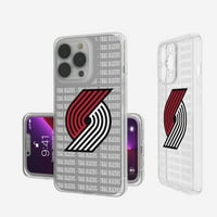 Portland Trail Blazers iPhone Clear Text Backdrop Design Case