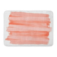 Ružičasta četkica akvarel na crvenoj apstraktnoj platnu nacrtna prostirka za kadu