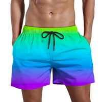CLLIOS Swim deblice za muškarce Elastični struk Brzo suho ljeto Plaže Kratke hlače Lagane ploče za vuču Hlače Cool Print Trendy Swim Shorts