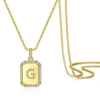 Zlatne početne ogrlice za žene djevojke 14K pozlaćeni bo lančani ogrlica od kapitalnih slova Početni