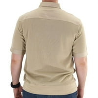 Čvrsta pletena donja košulja tkaninu prsa sa dva džepa