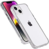 Za iPhone CASE, Crystal Clear Otporni na telefon za iPhone za iPhone, podršku bežično punjenje