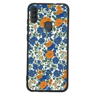 Plavo-cvjetni-william-morris-stil-leptiri-botanički-modeli-i-telefon za Samsung Galaxy A za žene Muškarci
