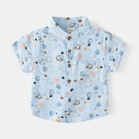 Rovga Toddler Boy Tee Tops Kids Košulja crtani printova s ​​kratkim rukavima majica s majicama vrhova