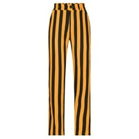 Hlače za muškarce Dnevne trake personalizirane hlače džepne dugme odijelo hlače gamaše casual hlače smeđa veličina xl