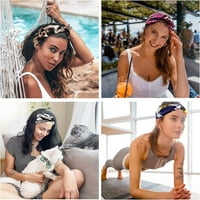 Ženske trake za kosu široko elastično meko ljeto boho trake za glavu za kosu Oprema za kosu Yoga Sportske kose Višebojne tanke trake za glavu
