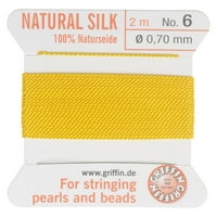 Griffin svilena zrnca i igla, veličina, metri, žuti