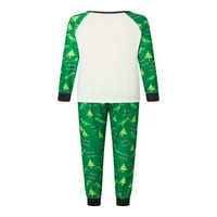 Porodica XKWYSHOP Uklapanje božićne pidžame Set dinosaurus vrhovi hlače za spavanje odijelo Xmas Jammies