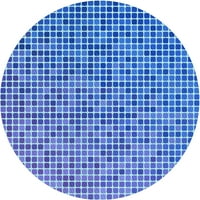 Ahgly Company u zatvorenom okruglom uzorkovnim dani nebeski plavi prostirke, 3 'okrugli