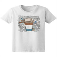 Slatka majica za kafu od doodle-a Žene -Mage by Shutterstock, ženska X-velika
