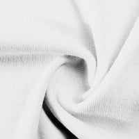 Lopecy-Sta bluze za žene Dressy Casual Božićni poklon Ženske kratke rukave Cvjetni print casual vrhovi Pulover bluza Majica Bijeli pregled popusta