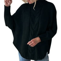 Plus veličine vrhova za žensko tijesto od labavog šljokica za palut od džemper za pletenje
