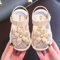 Cipele za djecu za djevojčice čišćenje dječjih dječjih djevojaka luk otvorene nožne sanduke Soft Sole princeze cipele sandale